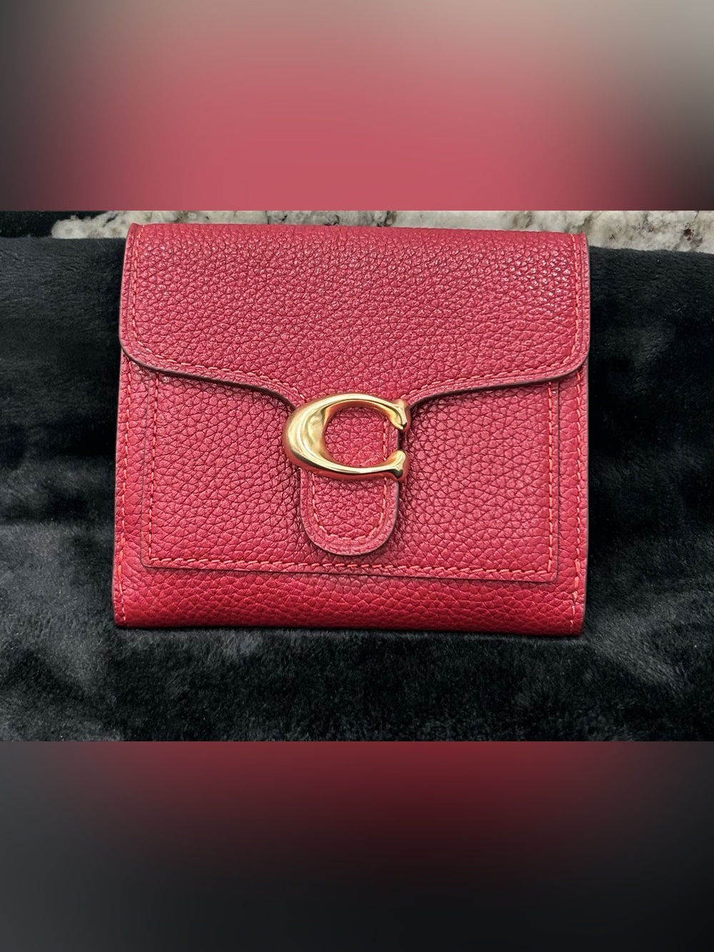 Coach Pebbled Leather Bi-Fold Wallet